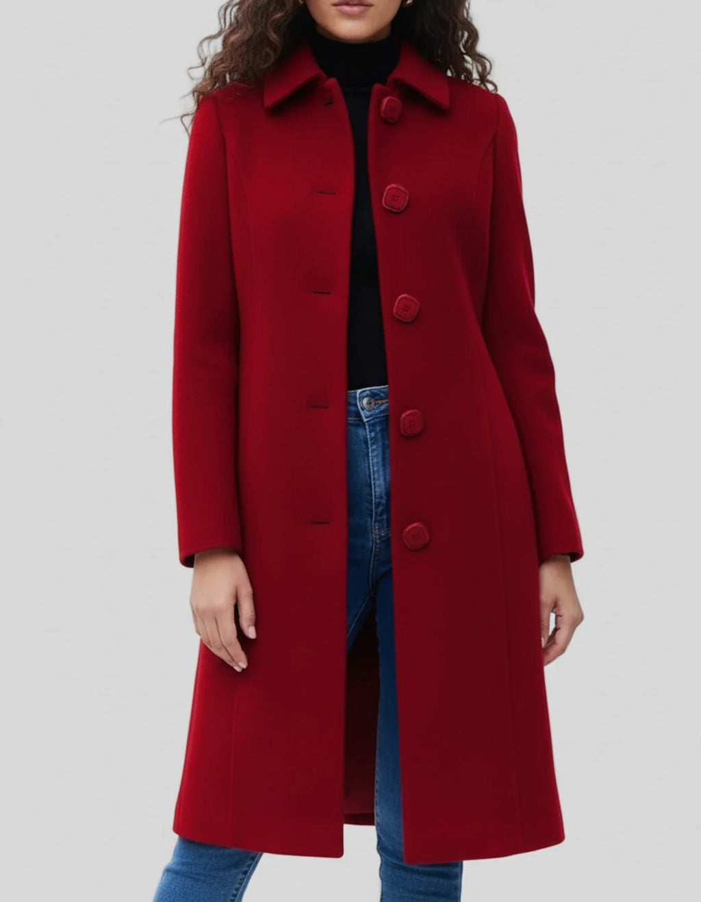 Trench invernale monopetto da donna – Vestibilità casual e calda