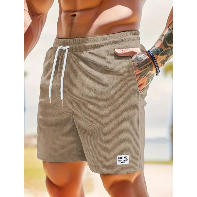 Shorts da uomo con coulisse – casual leggeri estivi con tasche