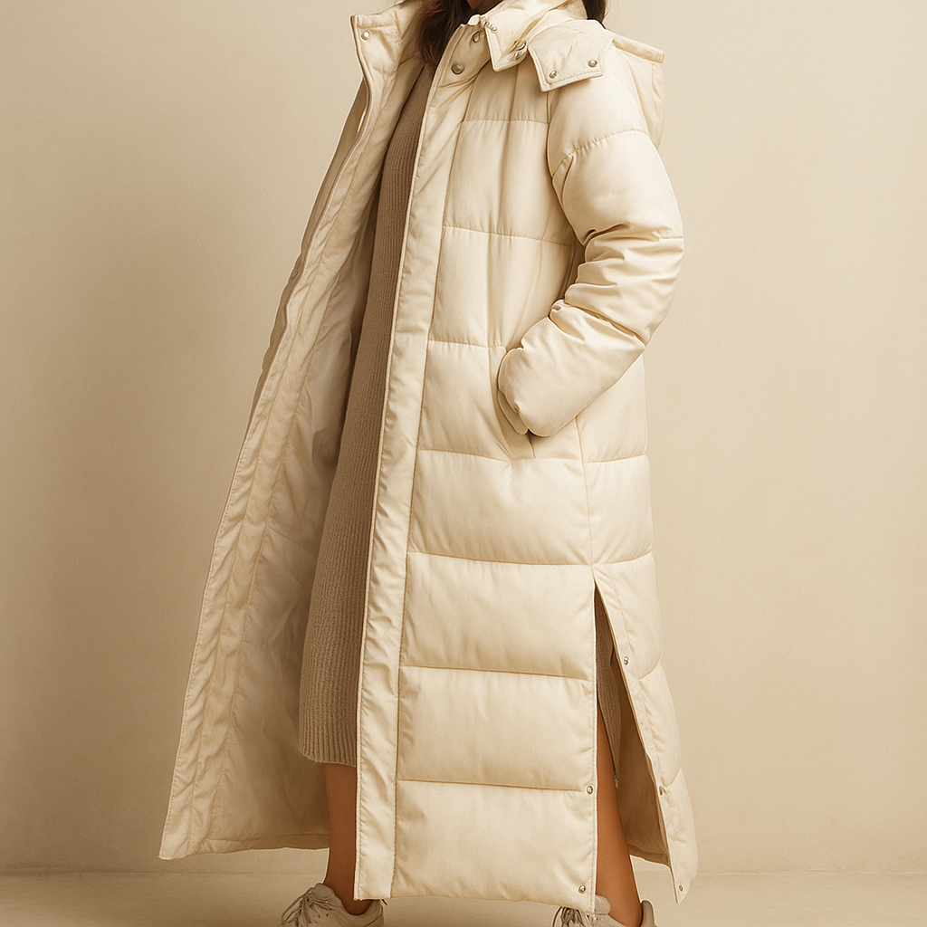 Piumino Lungo Donna Luxe – Stile Invernale Elegante e Caldo