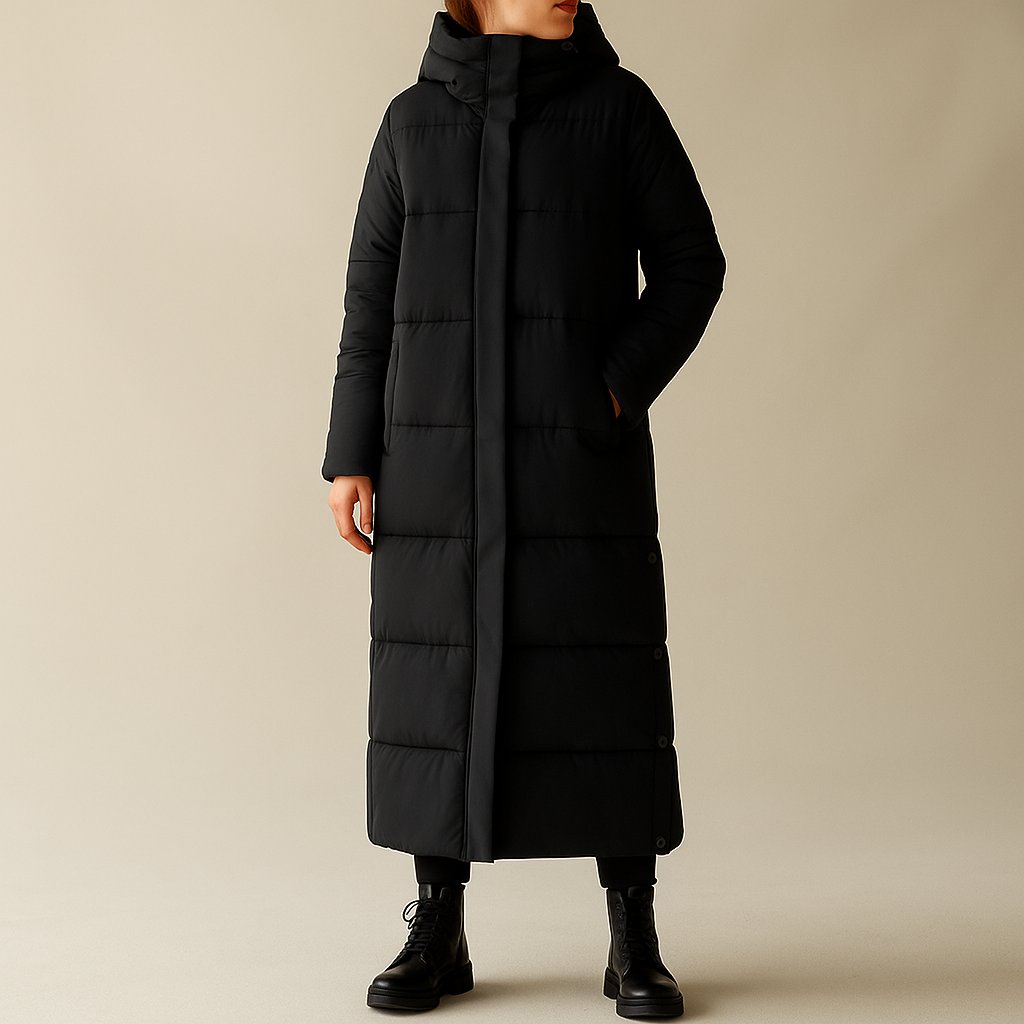 Piumino Lungo Donna Luxe – Stile Invernale Elegante e Caldo