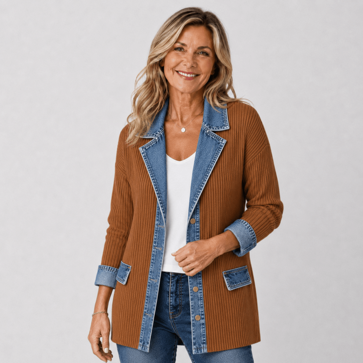 Giacca donna in denim relaxed fit - Casual leggera e versatile