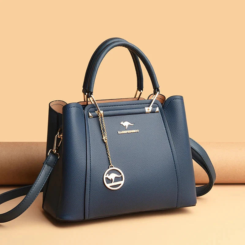 Borsa a tracolla e a spalla di lusso da donna in morbida pelle