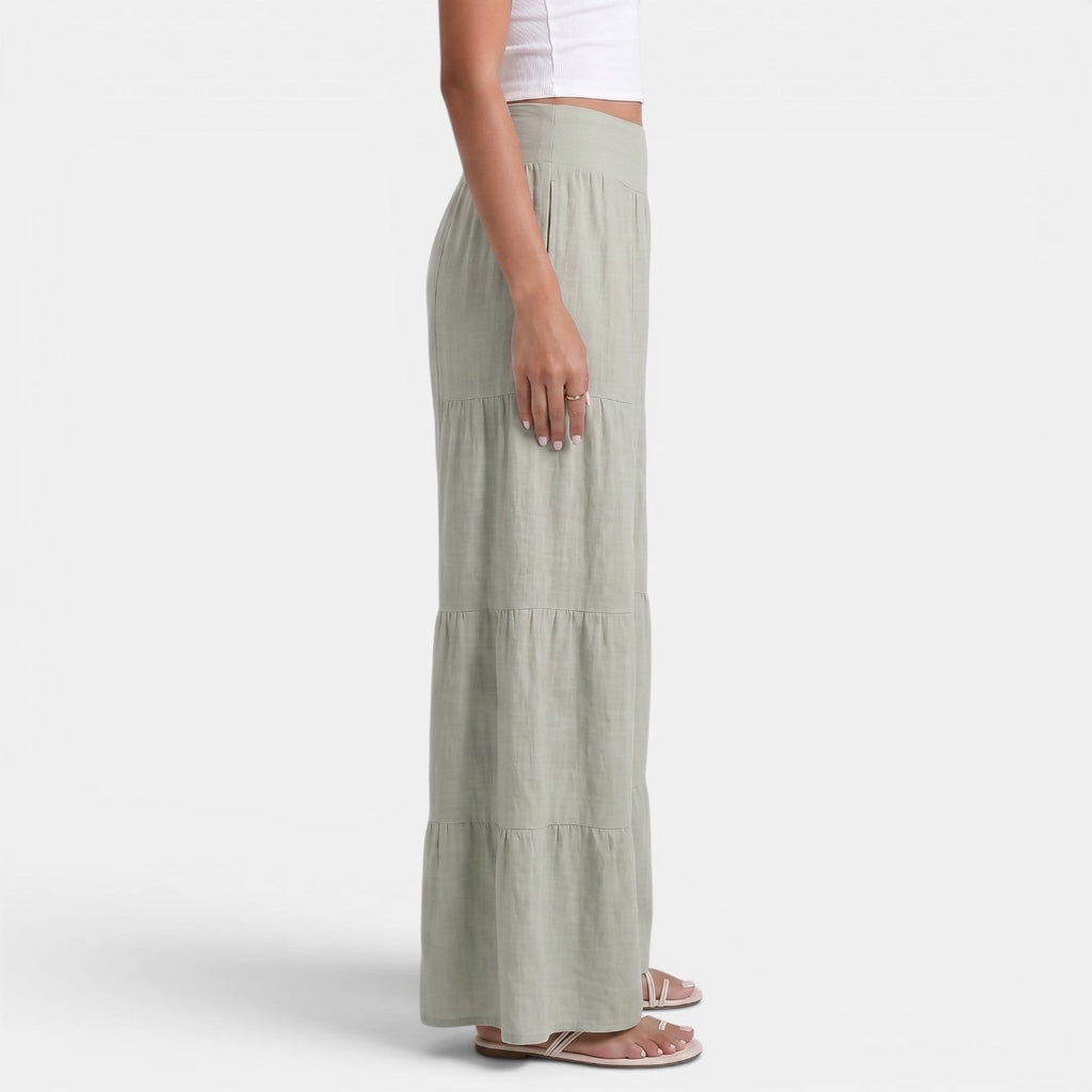 Pantaloni donna in lino ampi e fluidi - Stile estivo leggero ed elegante