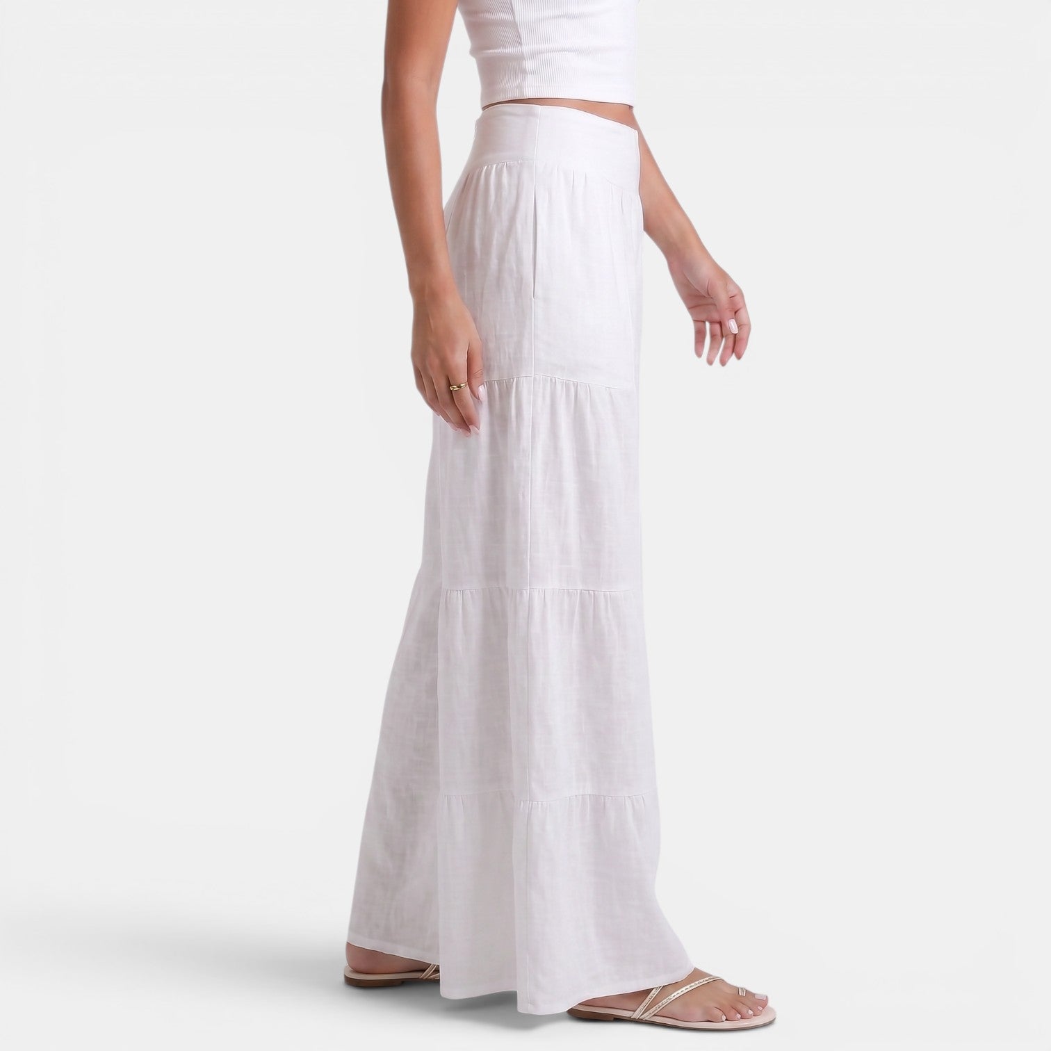 Pantaloni donna in lino ampi e fluidi - Stile estivo leggero ed elegante