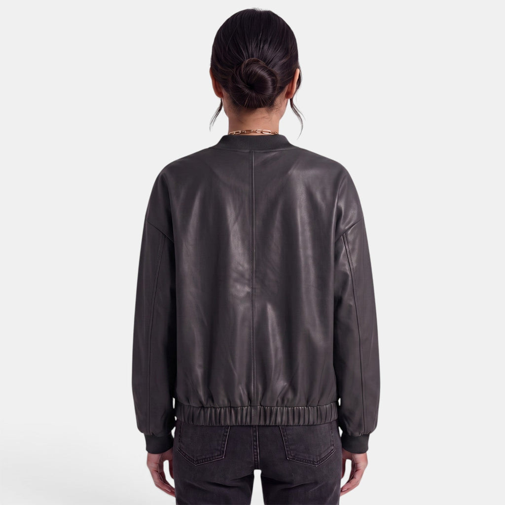 Women’s Faux-Leather Biker Jacket – Chic, Edgy, and Modern Style