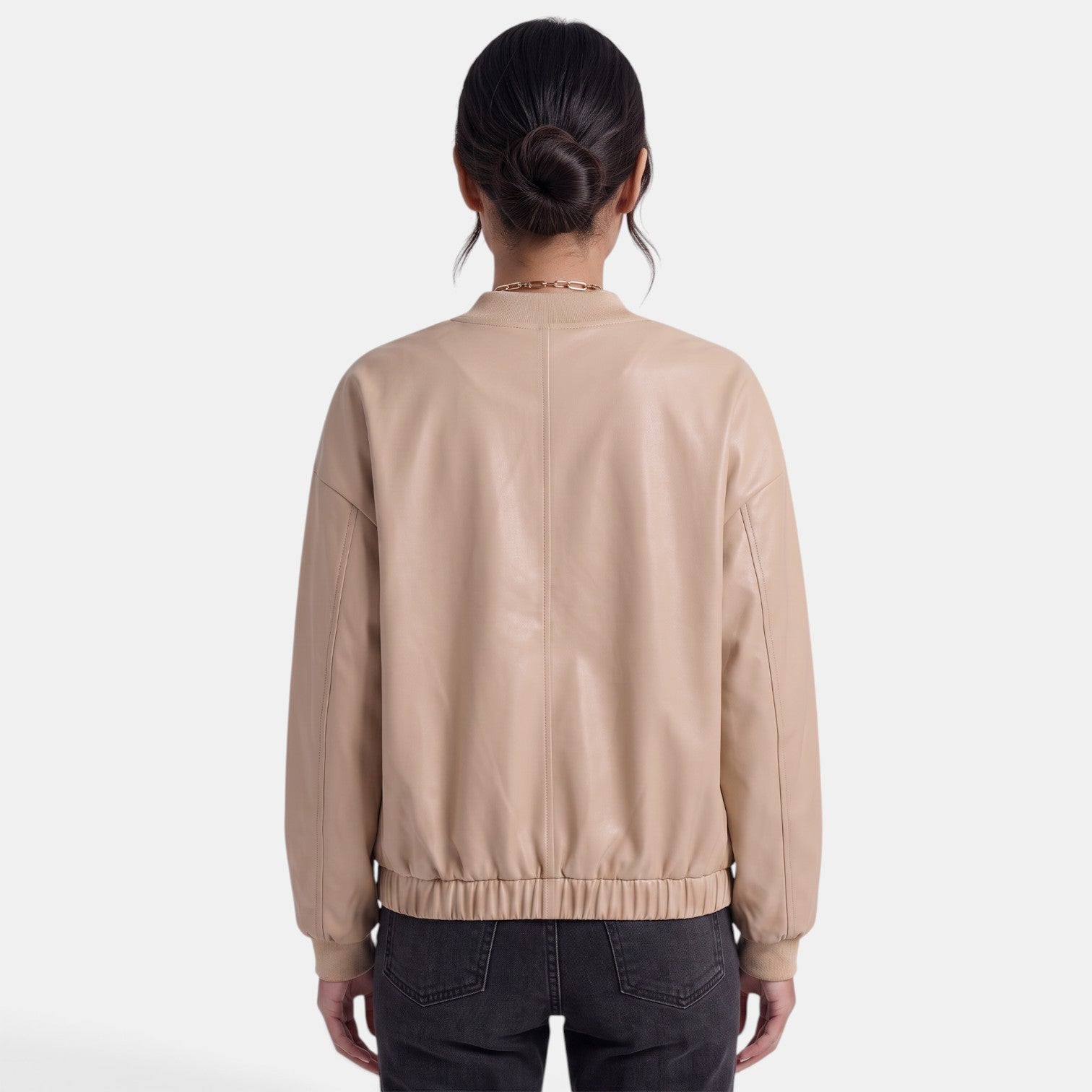 Women’s Faux-Leather Biker Jacket – Chic, Edgy, and Modern Style