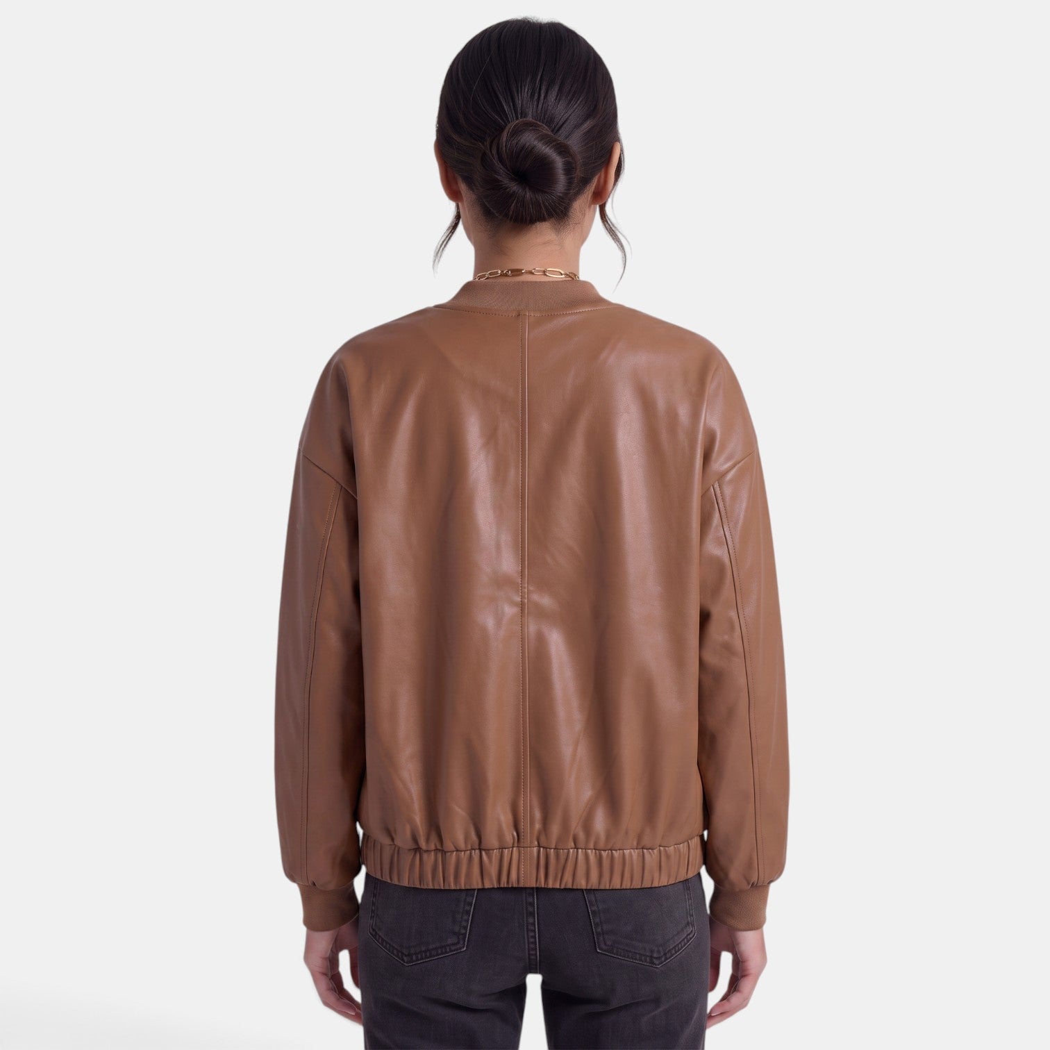 Women’s Faux-Leather Biker Jacket – Chic, Edgy, and Modern Style