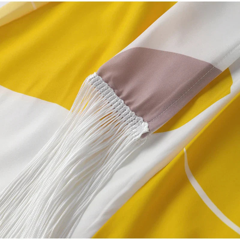 Abito midi donna monospalla – Vestito a portafoglio elegante con scollo asimmetrico