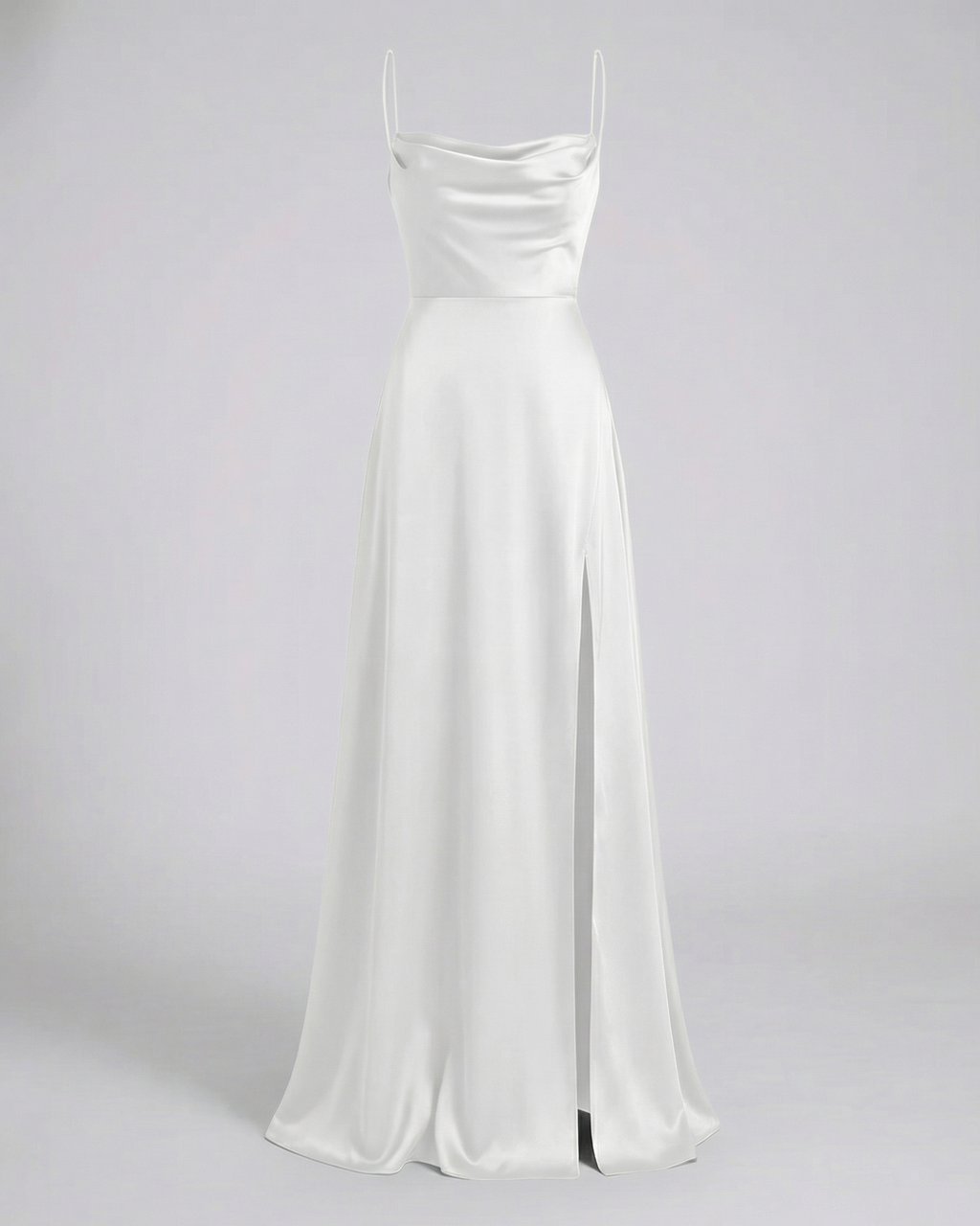 Abito maxi donna fluido con spacco - Elegante e valorizzante