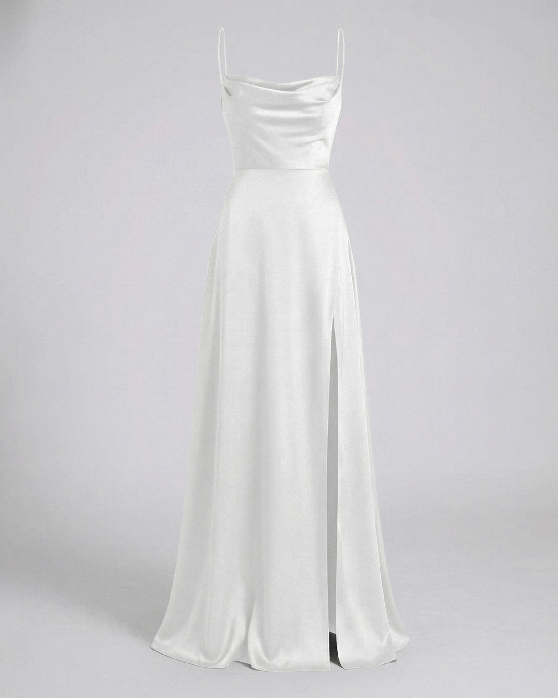 Abito maxi donna fluido con spacco - Elegante e valorizzante