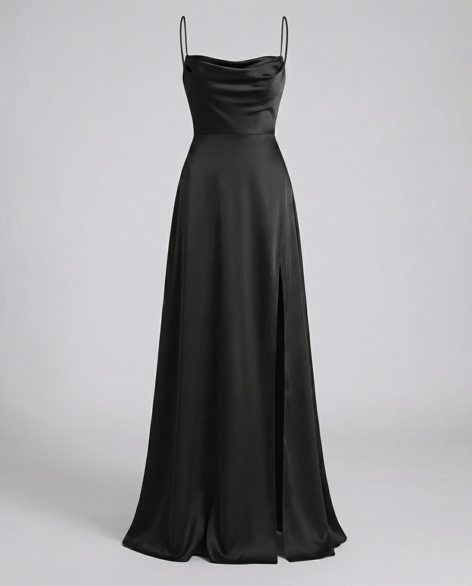 Abito maxi donna fluido con spacco - Elegante e valorizzante