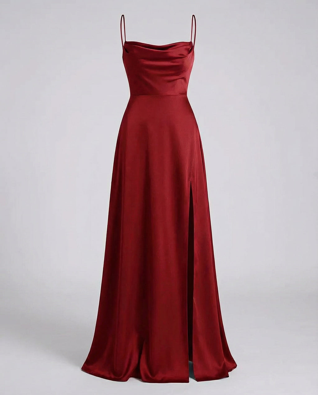 Abito maxi donna fluido con spacco - Elegante e valorizzante