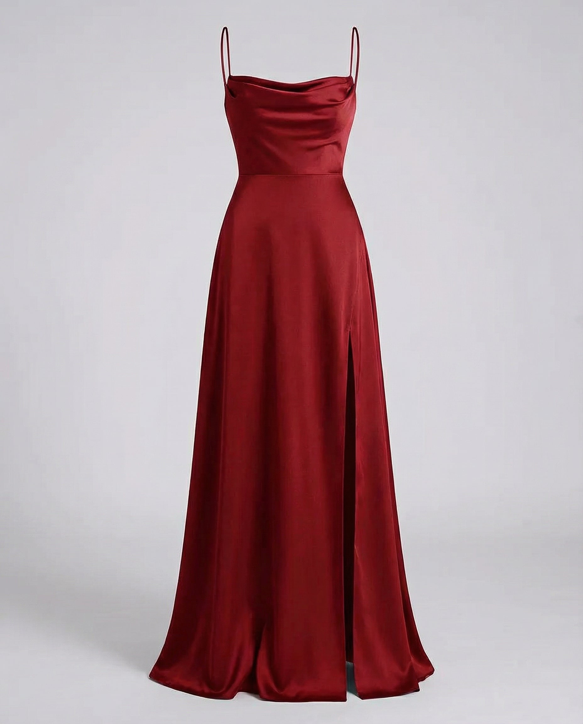 Abito maxi donna fluido con spacco - Elegante e valorizzante