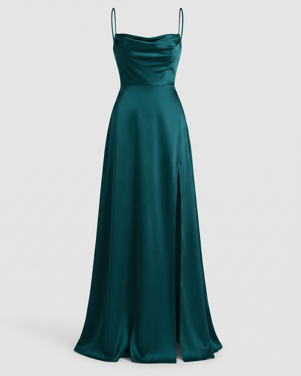 Abito maxi donna fluido con spacco - Elegante e valorizzante