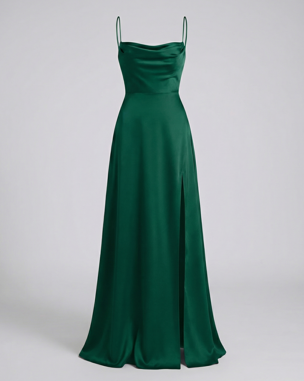 Abito maxi donna fluido con spacco - Elegante e valorizzante