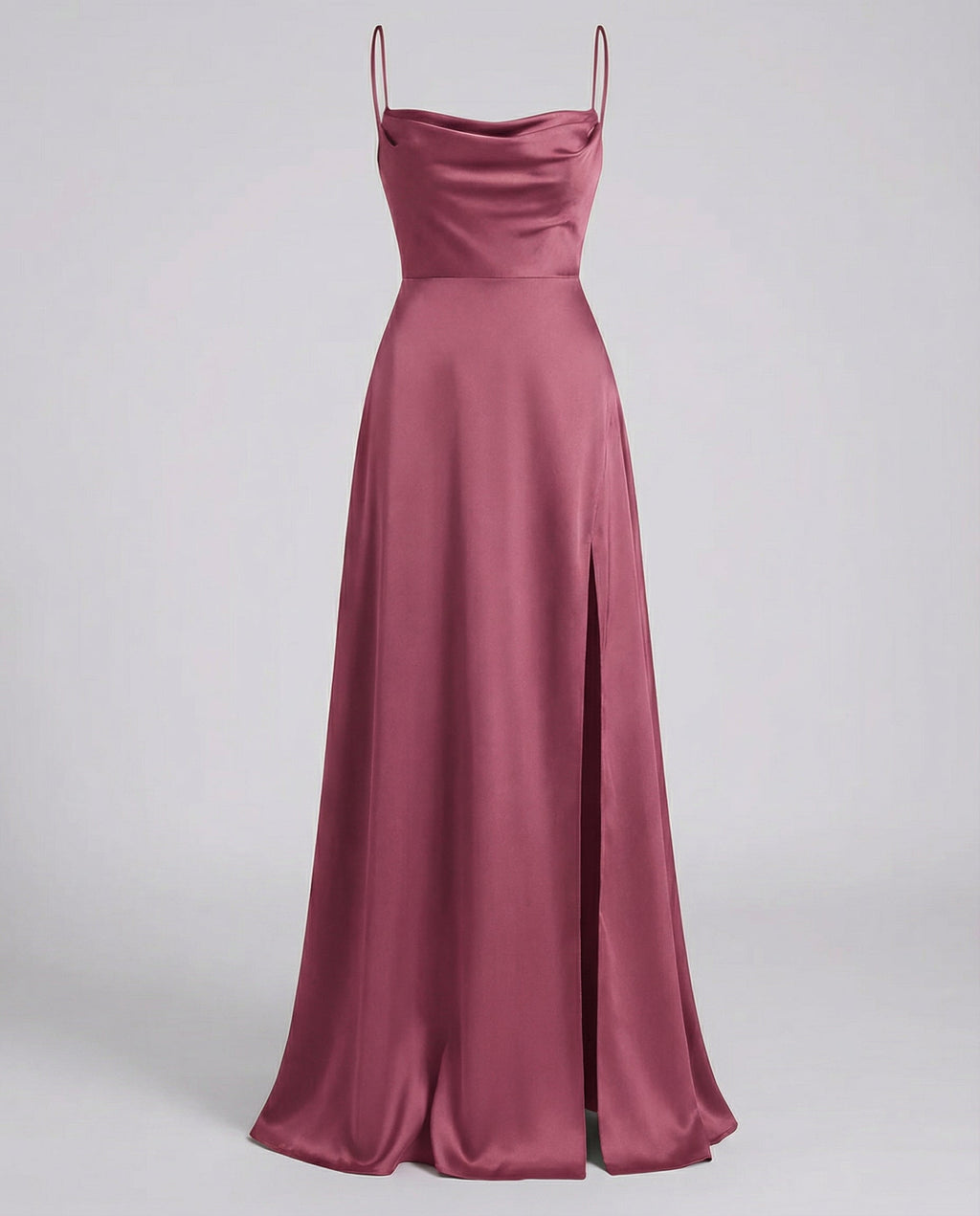 Abito maxi donna fluido con spacco - Elegante e valorizzante