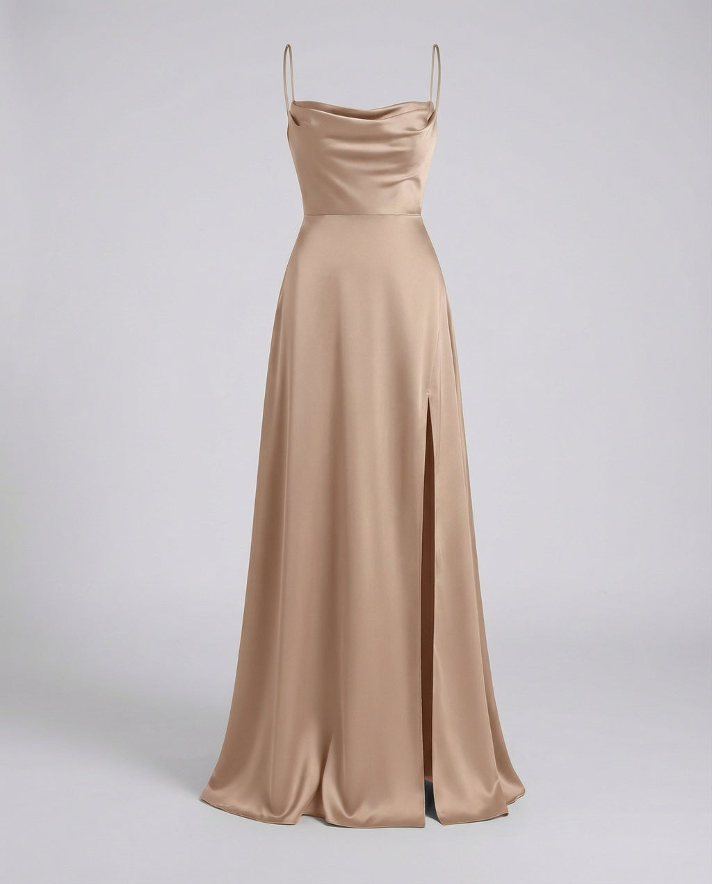 Abito maxi donna fluido con spacco - Elegante e valorizzante