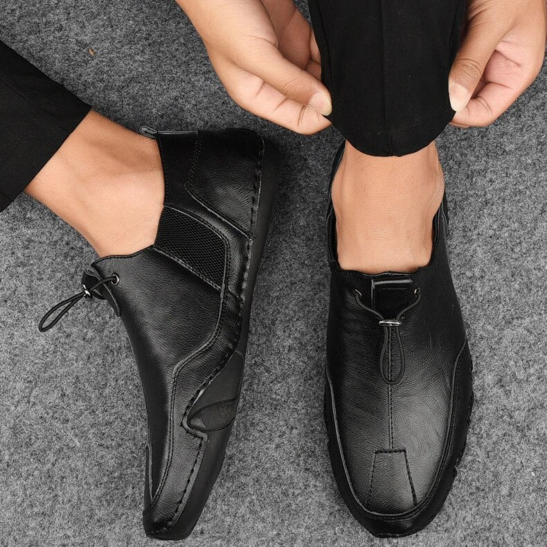 Scarpe slip-on da uomo – Passante frontale e pannello laterale Calzature casual