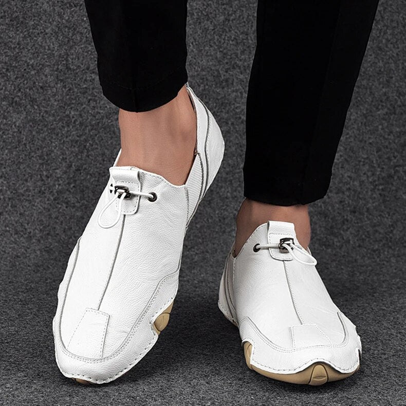 Scarpe slip-on da uomo – Passante frontale e pannello laterale Calzature casual