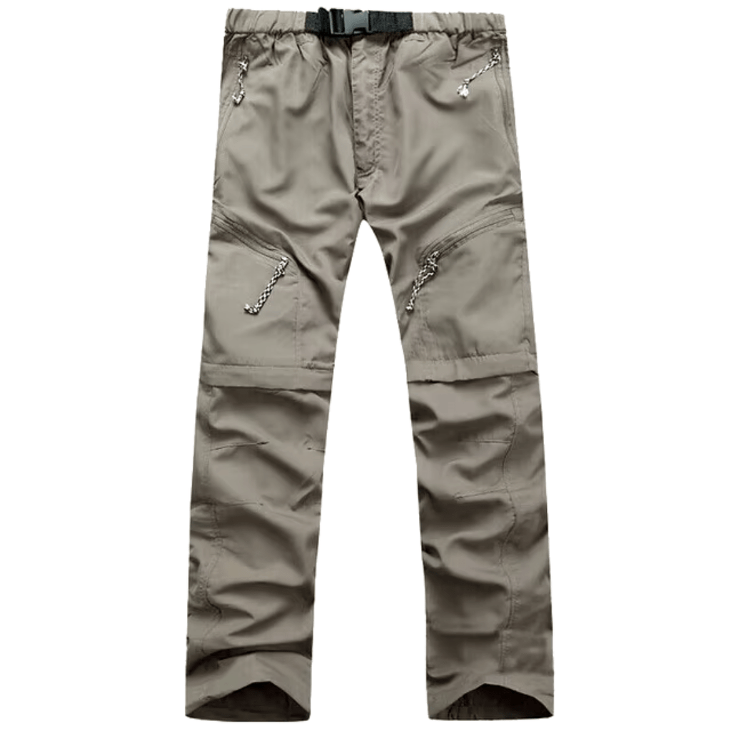 Pantaloni outdoor da uomo con zip-off in materiale ad asciugatura rapida