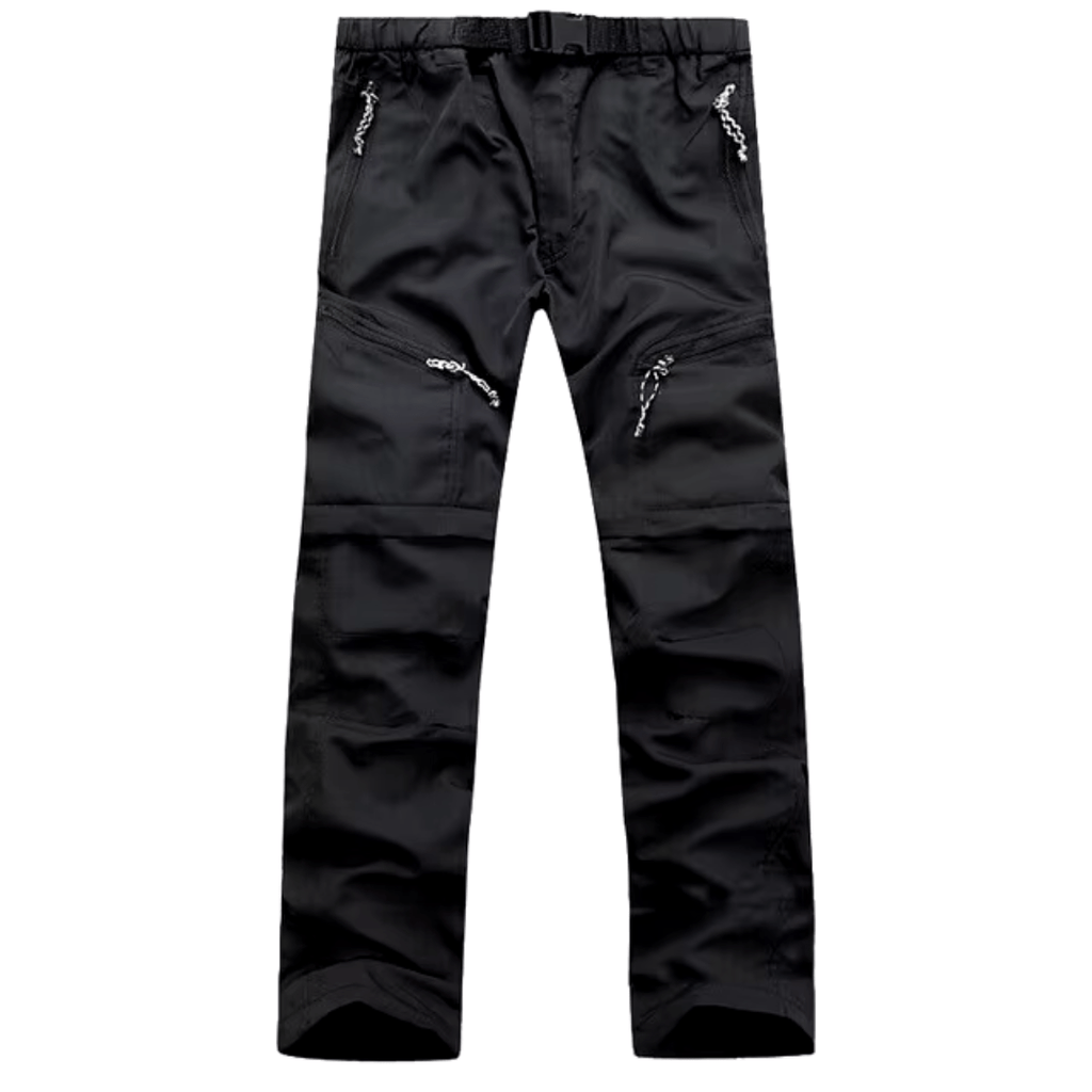 Pantaloni outdoor da uomo con zip-off in materiale ad asciugatura rapida