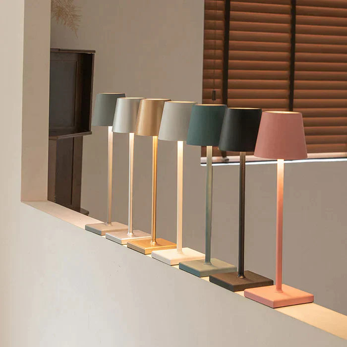 Nordiclight - Lampada da tavolo ricaricabile senza fili per un'illuminazione elegante
