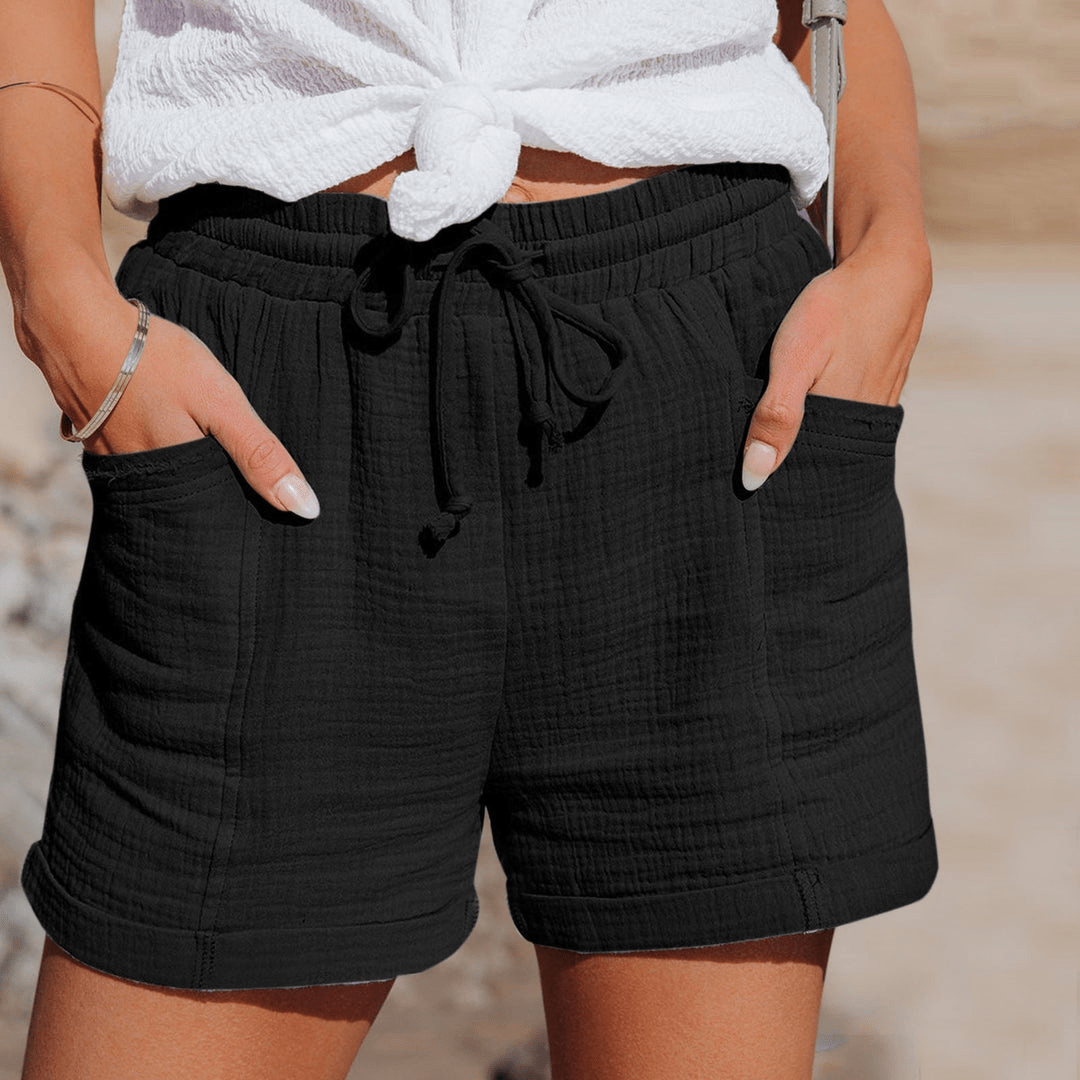 Pantaloncini estivi da donna di tendenza con vestibilità rilassata