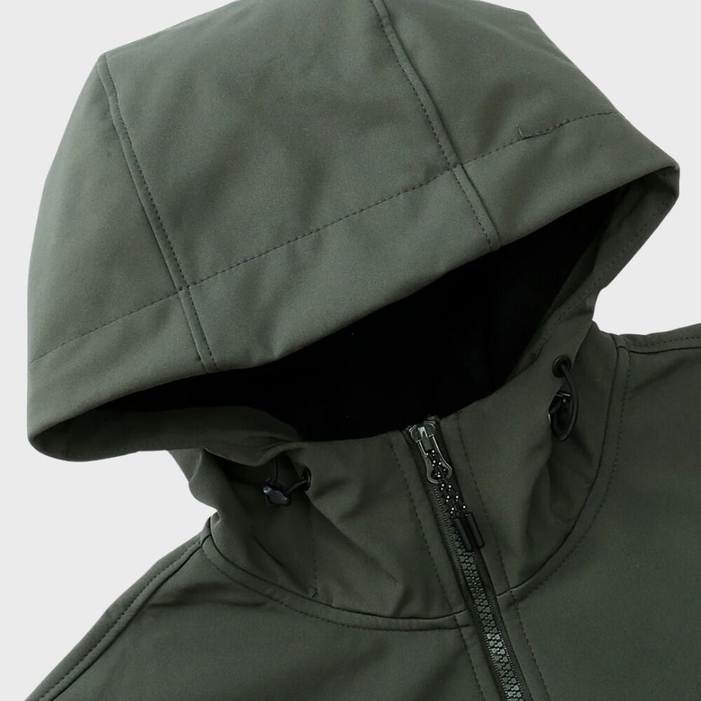 Giacca impermeabile con cappuccio da uomo - look casual e confortevole