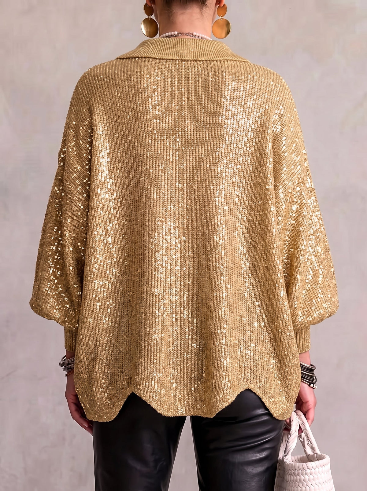 Cardigan donna con bottoni dorati - Elegante e morbido