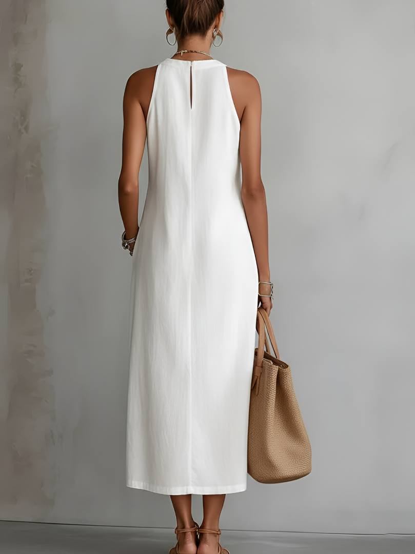 Abito maxi bianco in pizzo da donna – Romantico ed elegante
