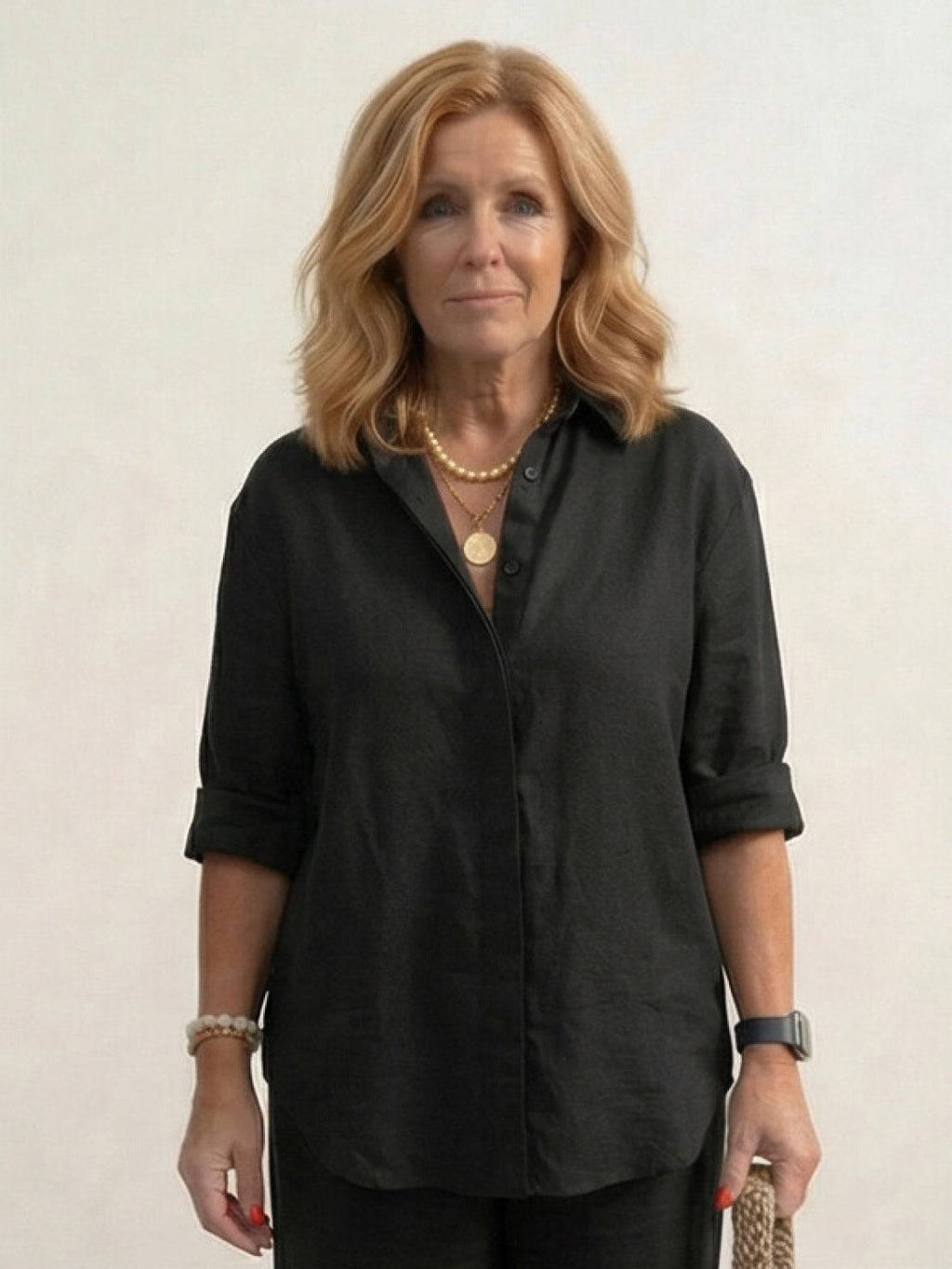 Completo camicia e pantaloni ampi da donna – Chic e fluido