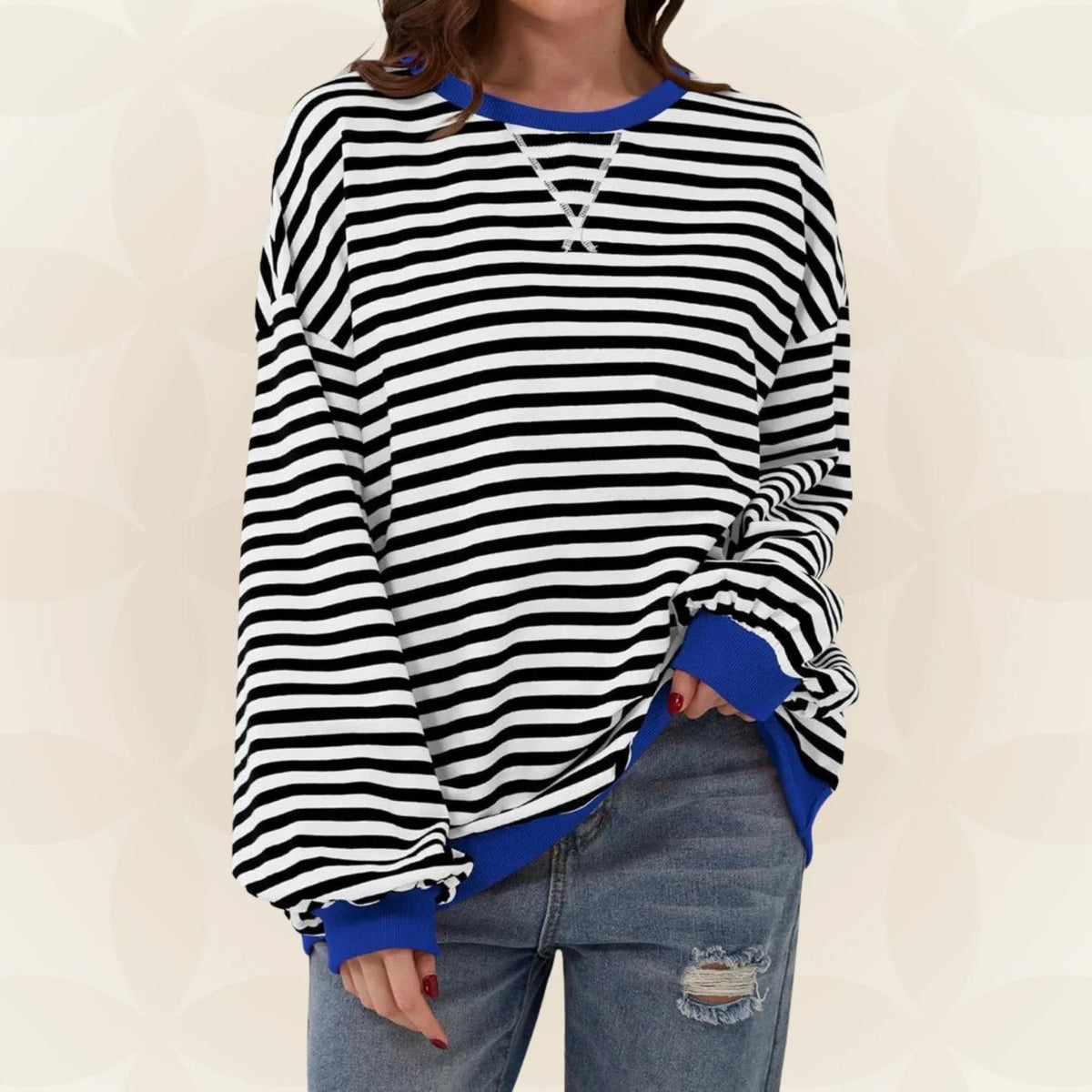 Pull rayé pour femme Juliana - Décontracté et léger
