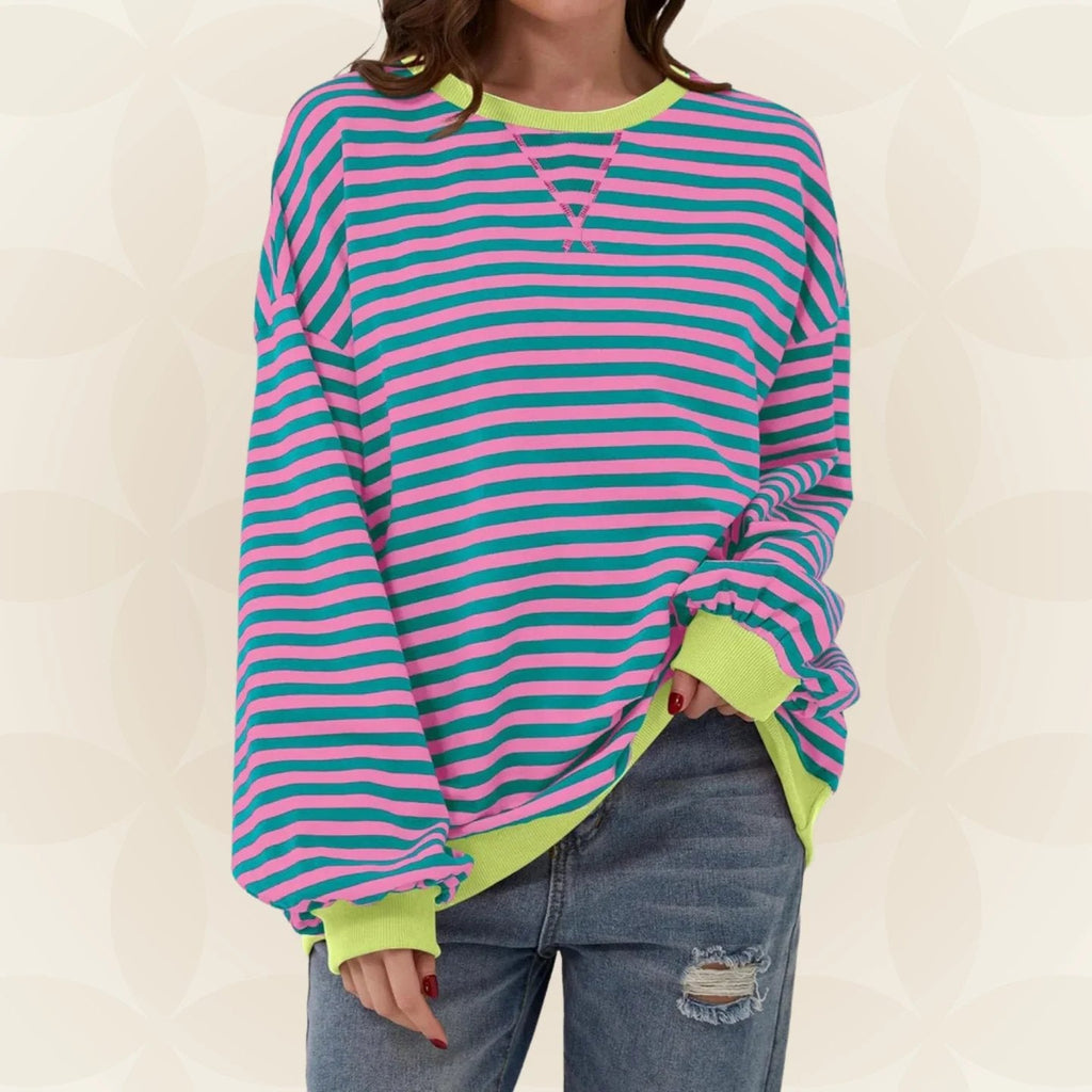 Pull rayé pour femme Juliana - Décontracté et léger