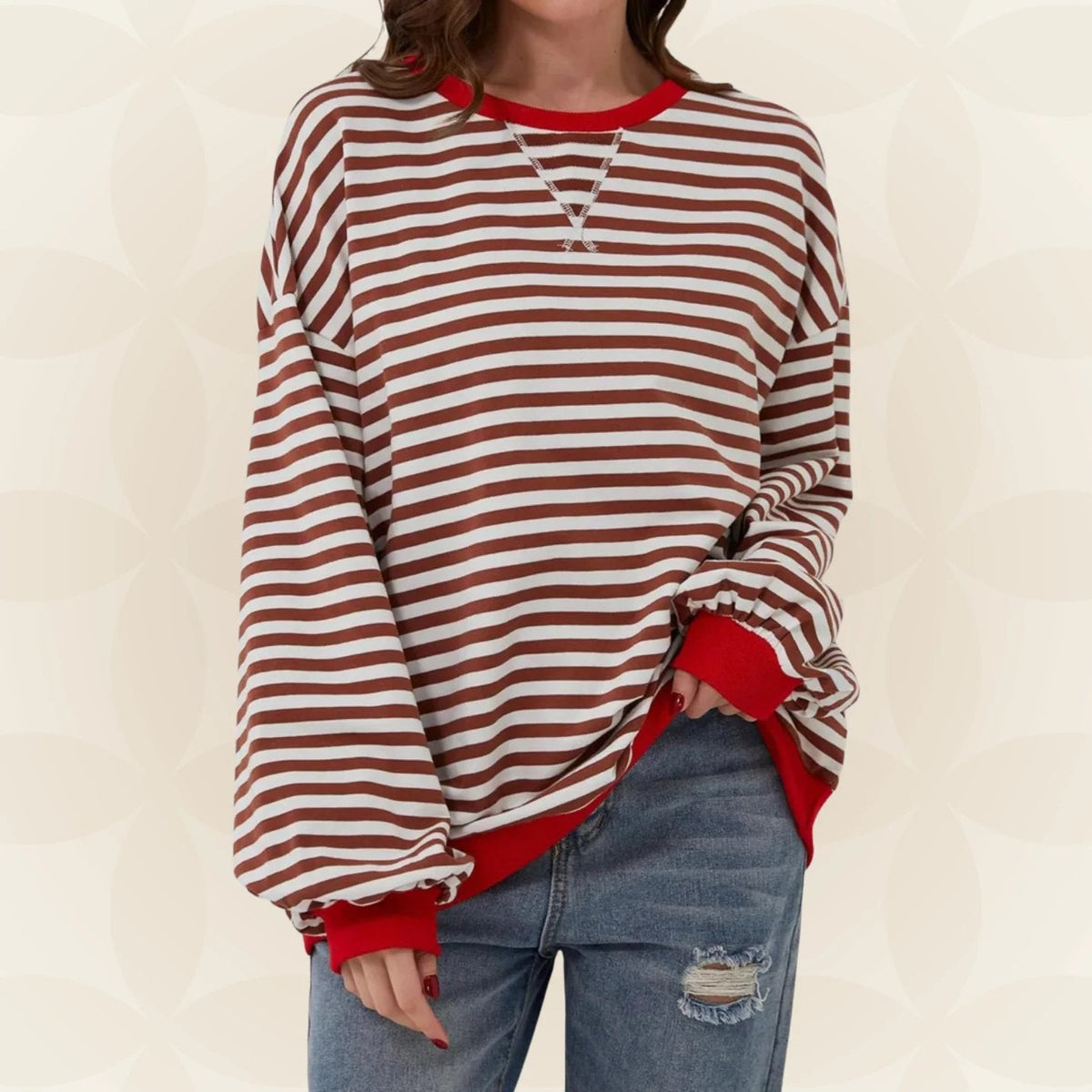 Pull rayé pour femme Juliana - Décontracté et léger
