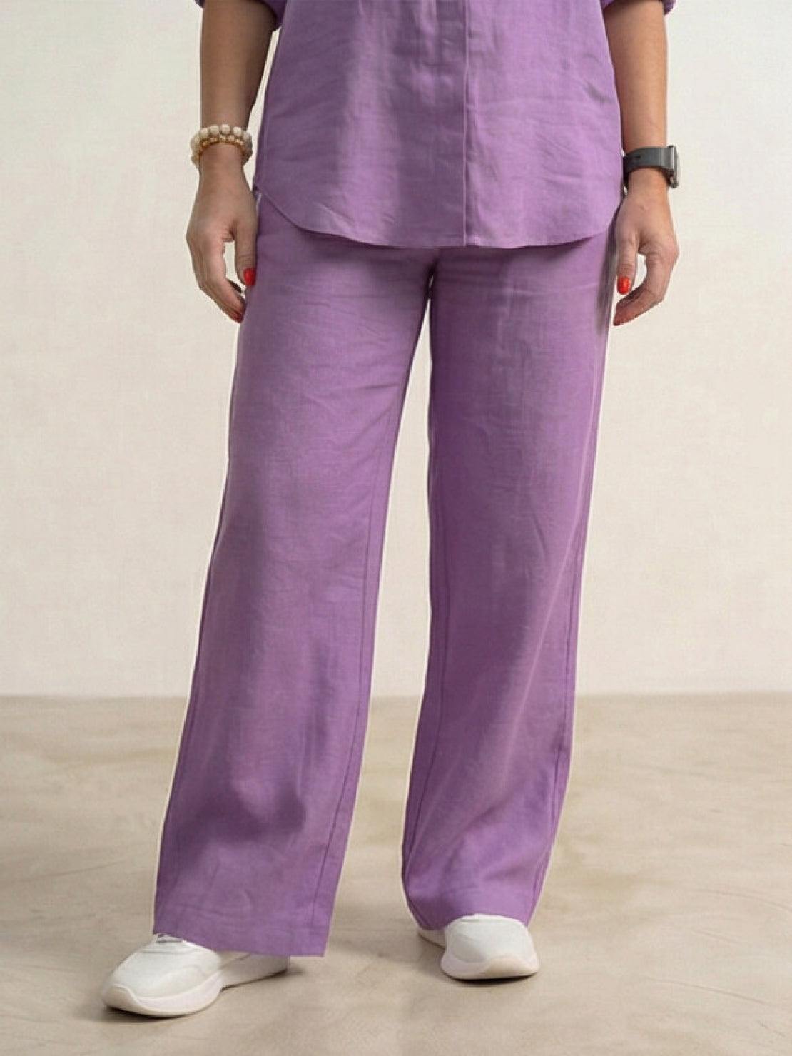 Completo camicia e pantaloni ampi da donna – Chic e fluido