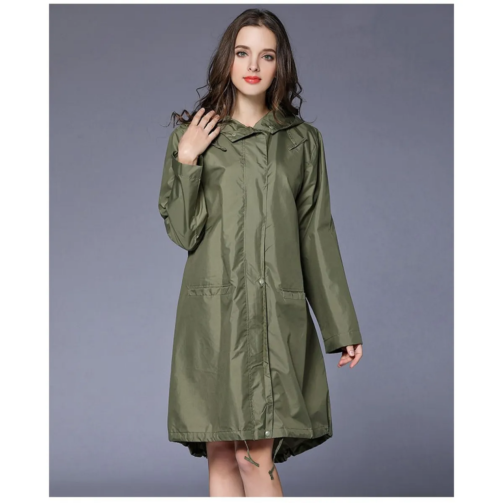 Impermeabile - giacca lunga da donna impermeabile