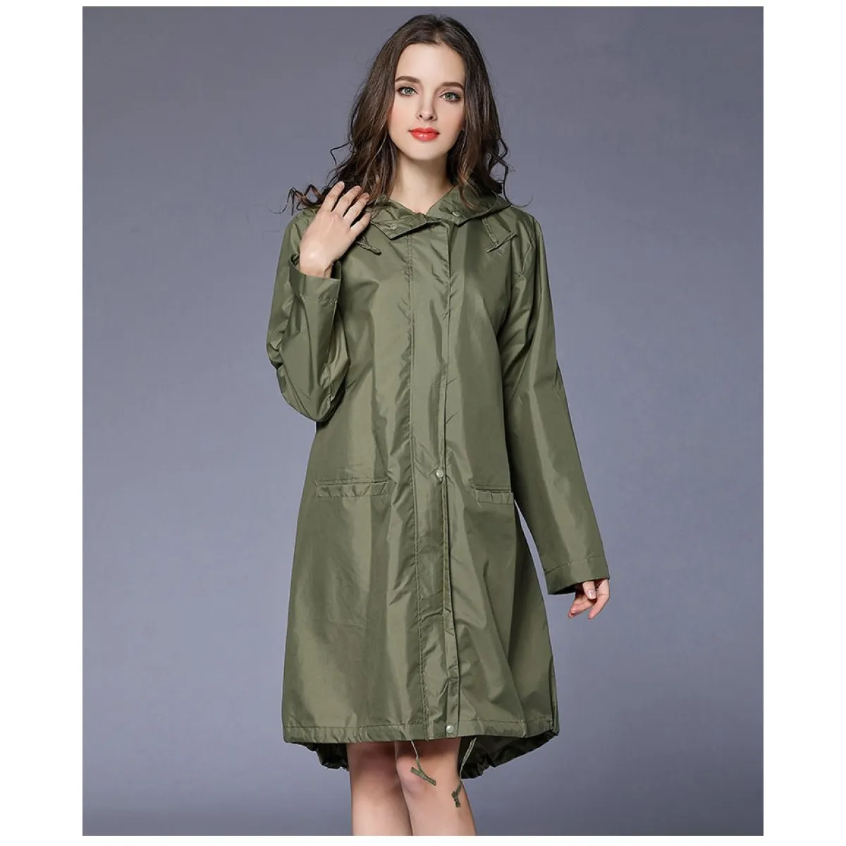 Impermeabile - giacca lunga da donna impermeabile