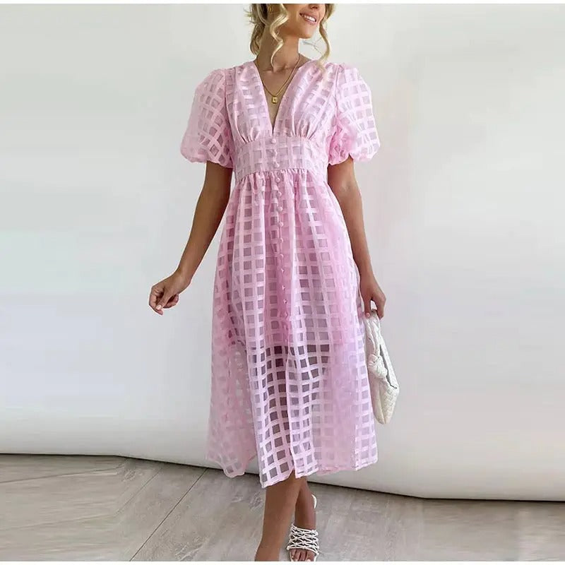 Abito midi estivo da donna – Elegante e leggero