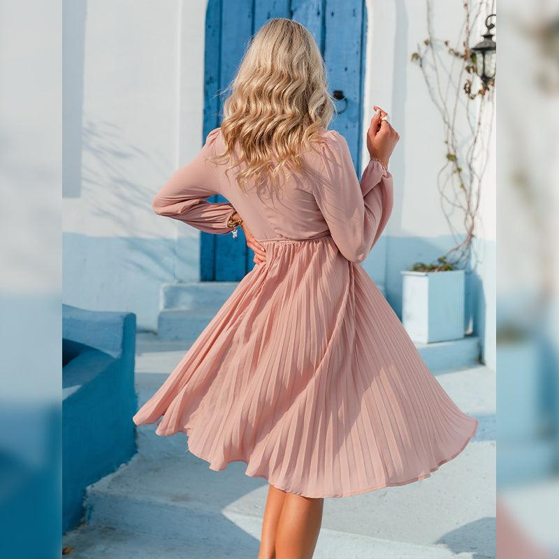 Abito corto Ibiza rosa da donna