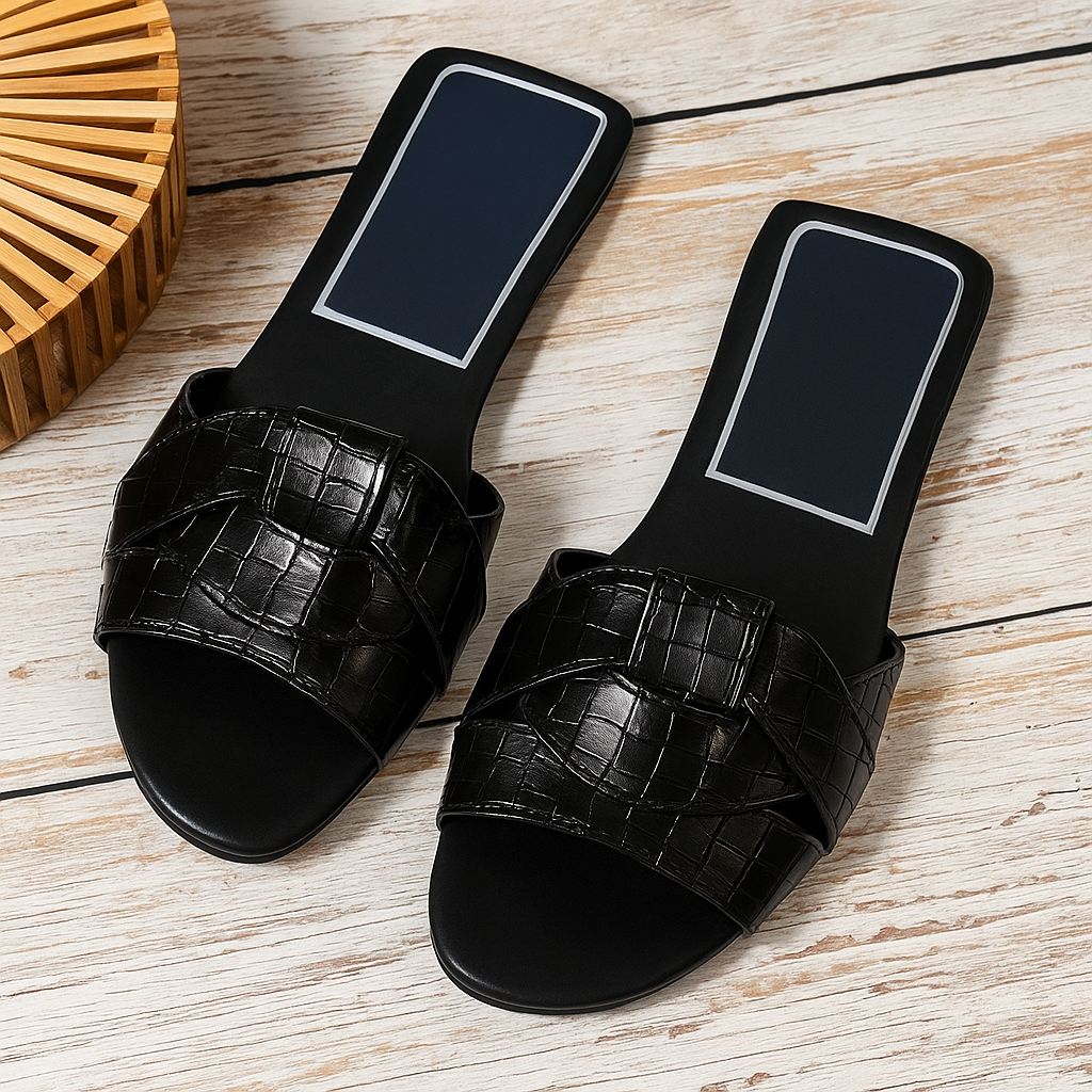 Ciabatte flat da donna con fiocco - Morbide e femminili