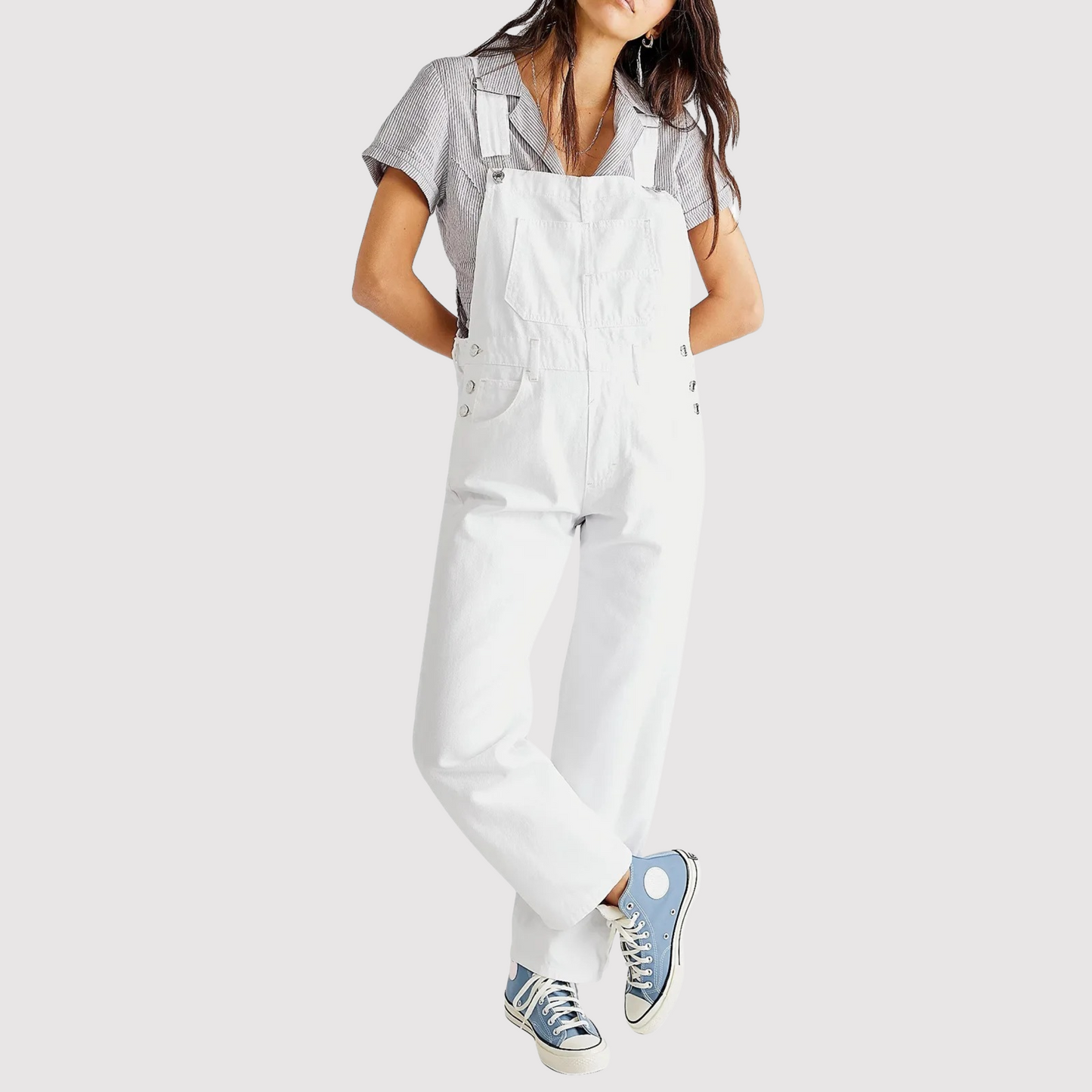 Salopette in denim da donna dallo stile casual e cool