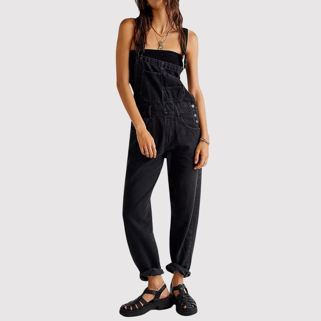 Salopette in denim da donna