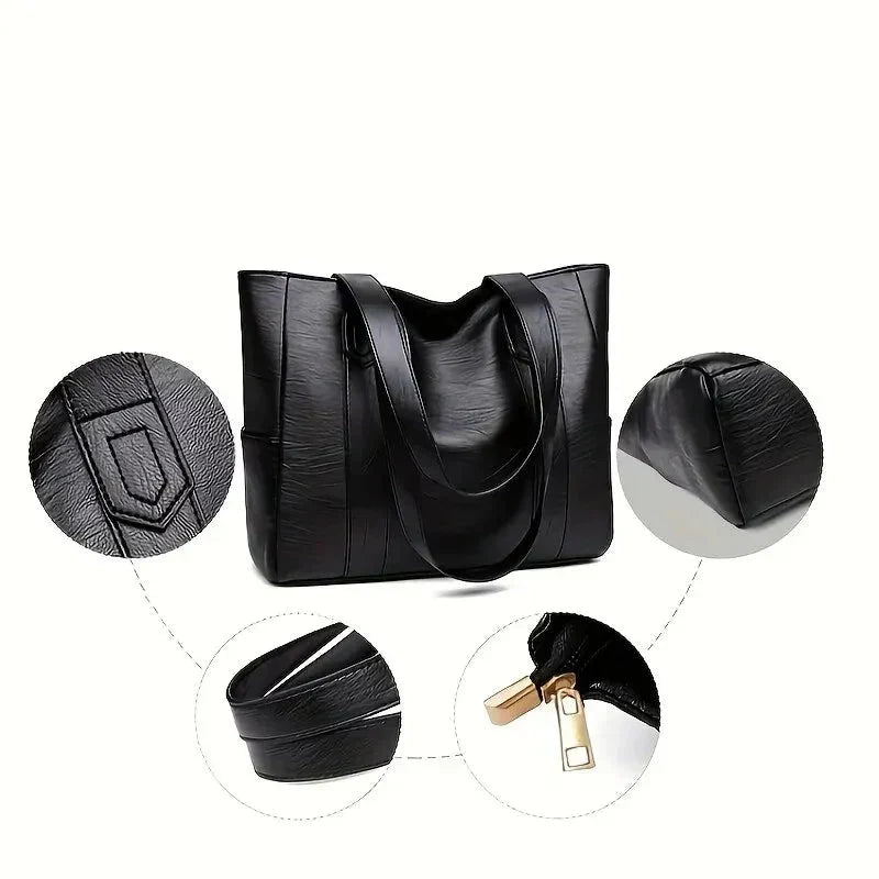 Borsa a Spalla Donna in Vera Pelle – Stile Classico Elegante per Tutti i Giorni