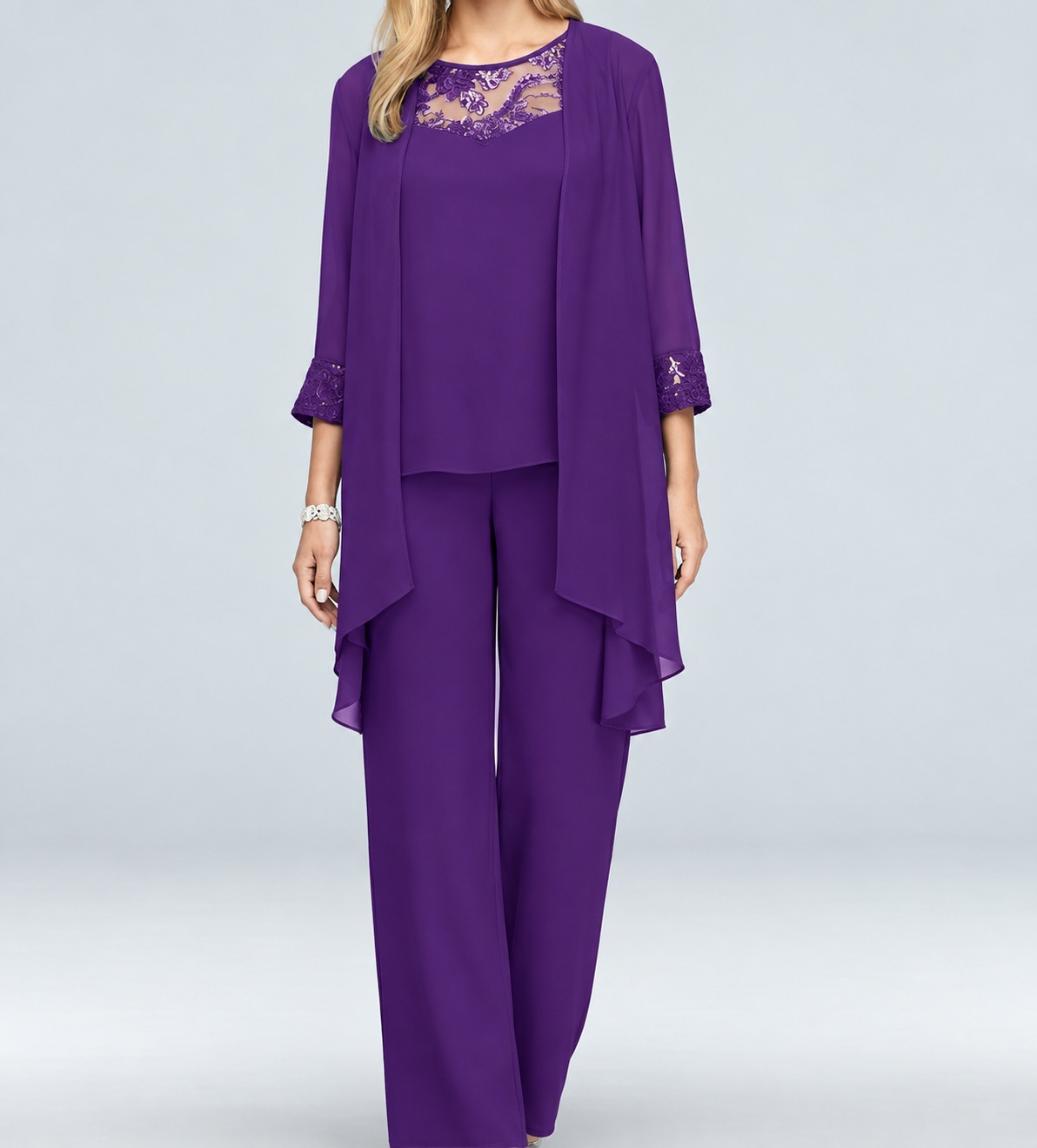 Conjunto formal de tres piezas para mujer