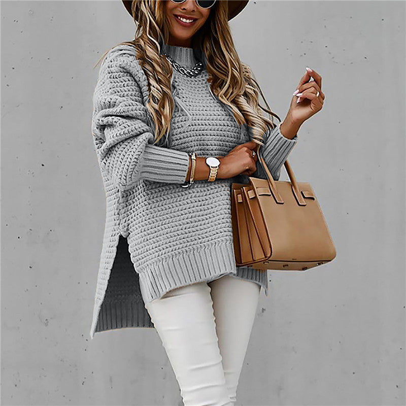 Pull femme à col montant - Élégant et doux