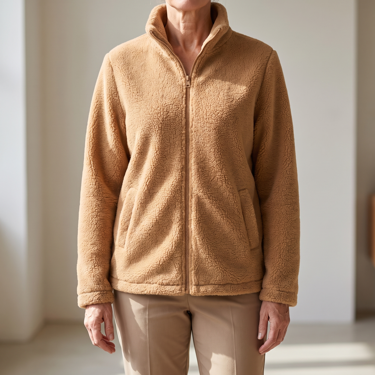 Giacca donna effetto lana - Calda ed elegante