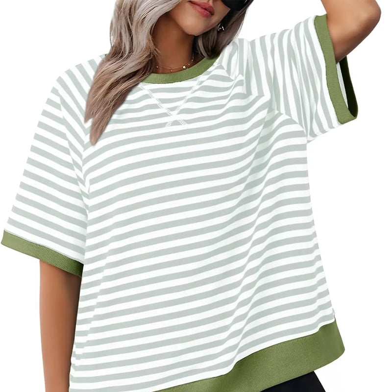 Maglietta a righe da donna – Uno stile estivo casual e comodo per tutti i giorni