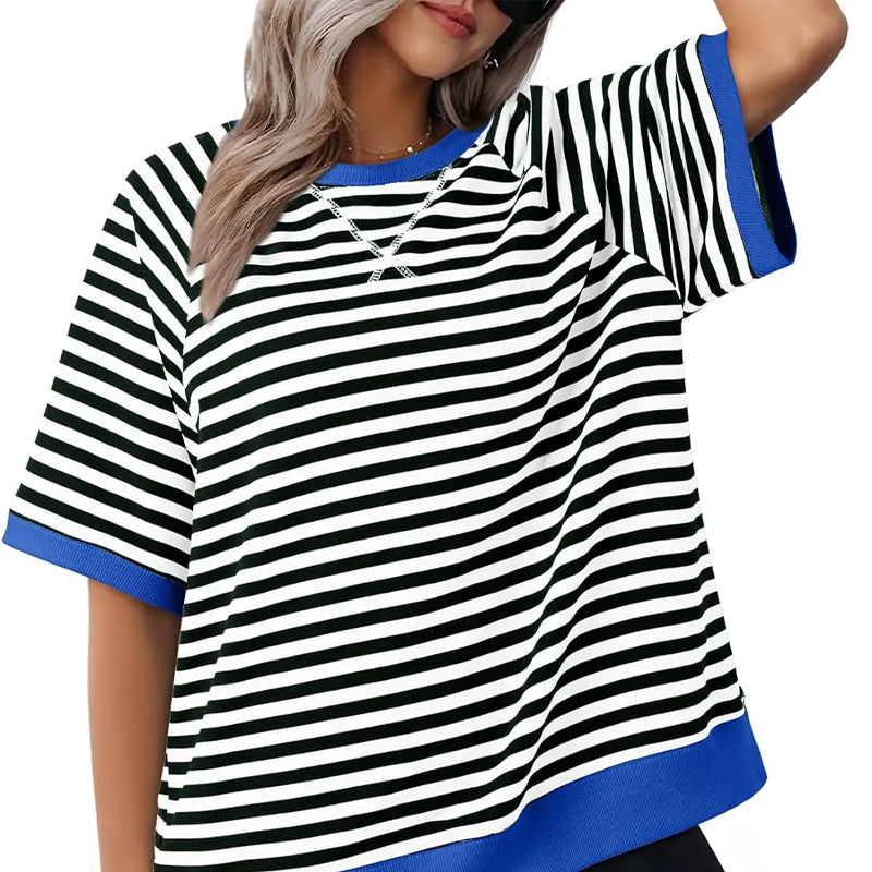 Maglietta a righe da donna – Uno stile estivo casual e comodo per tutti i giorni
