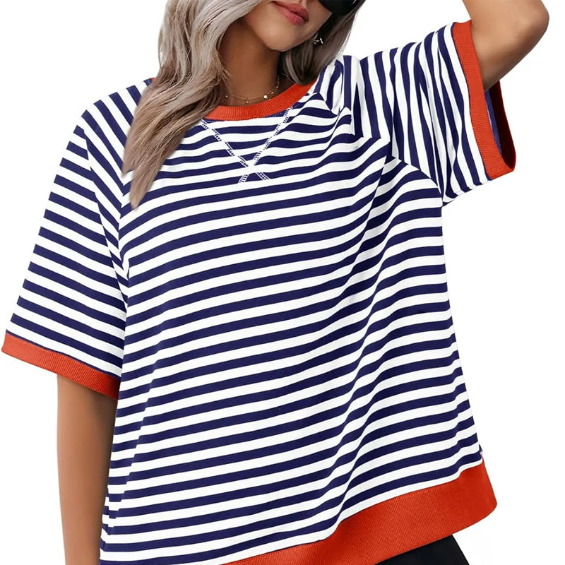 Maglietta a righe da donna – Uno stile estivo casual e comodo per tutti i giorni