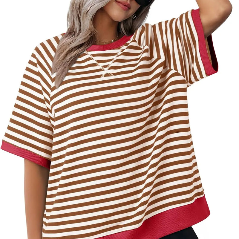Maglietta a righe da donna – Uno stile estivo casual e comodo per tutti i giorni